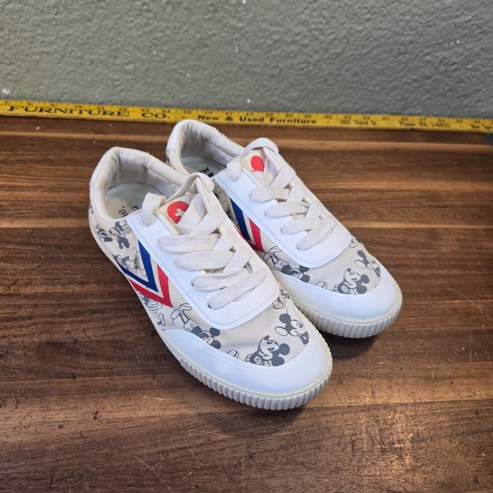 Feiyue x Mickey Mouse 90th anniversary FE LO shoes womens 8.5 mens 6.5